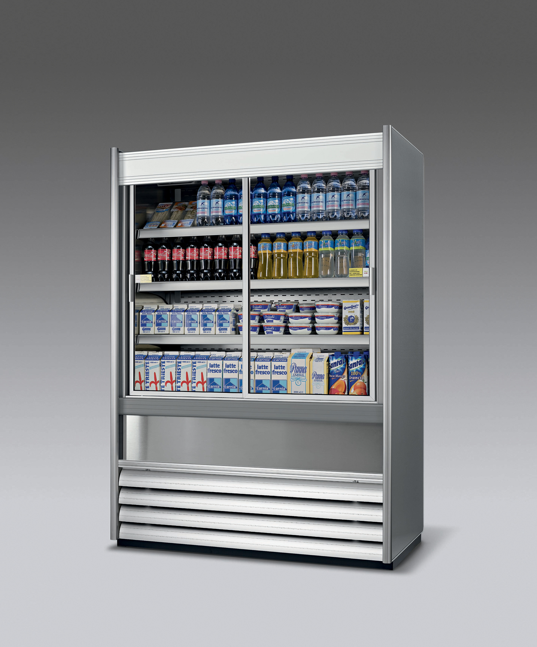 murale_frigo_personalizzato_fogal_CLIPPER_inox_porte_vetri_scorrevoli